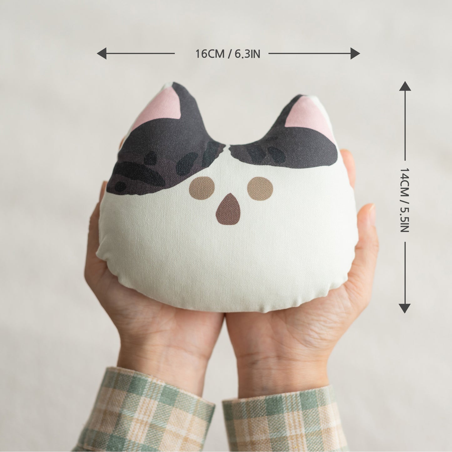 Gororong Premium Durable & Refillable Catnip Toy Cushion for Indoor Cats and Kittens 6" - Perfect for Chew, Bite, Play and Kick Natural Catnip Filled Cats Toys